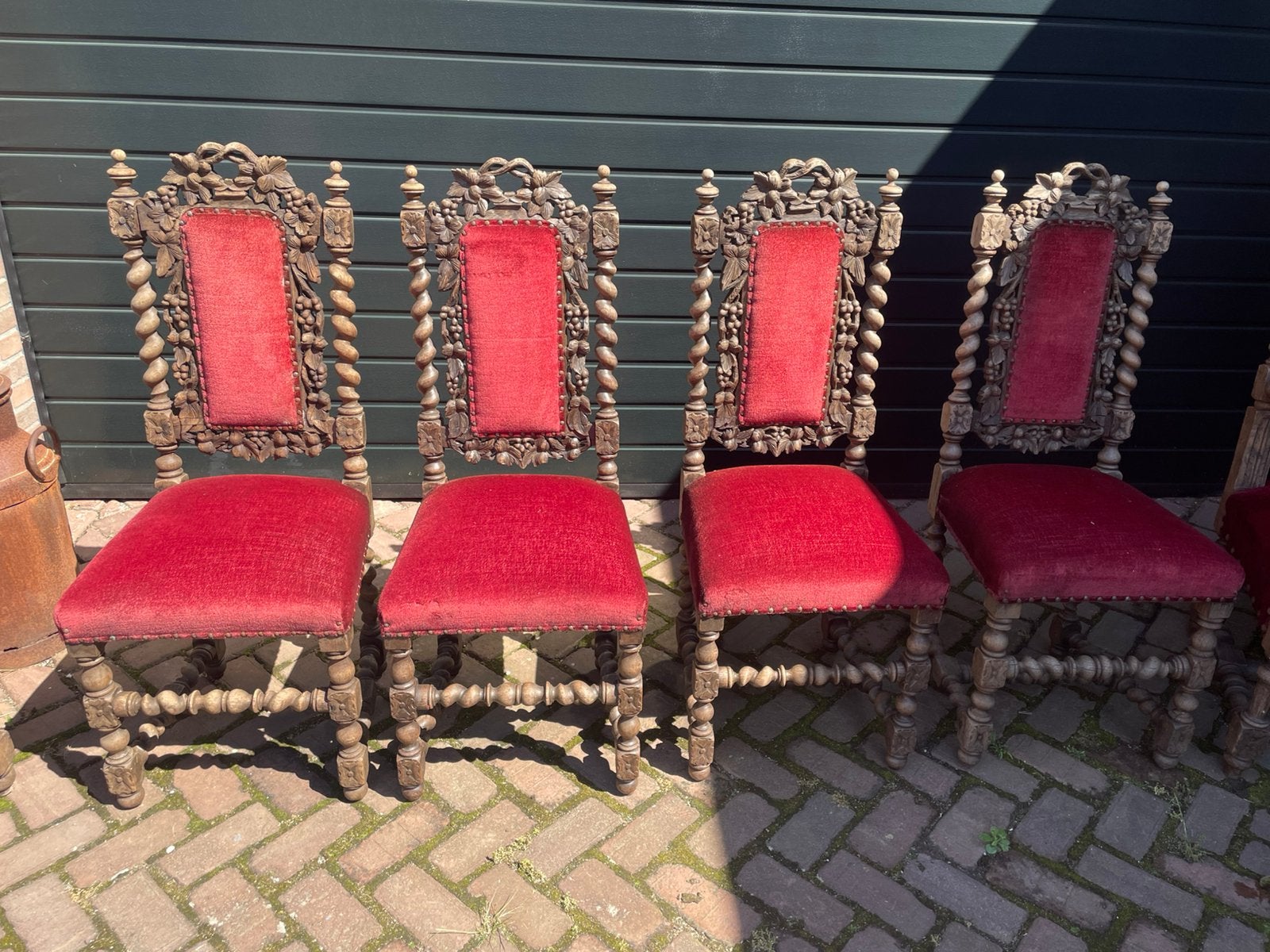4 jachtstoelen voor 100,-, Huis en Inrichting, Stoelen, Ophalen, Eén