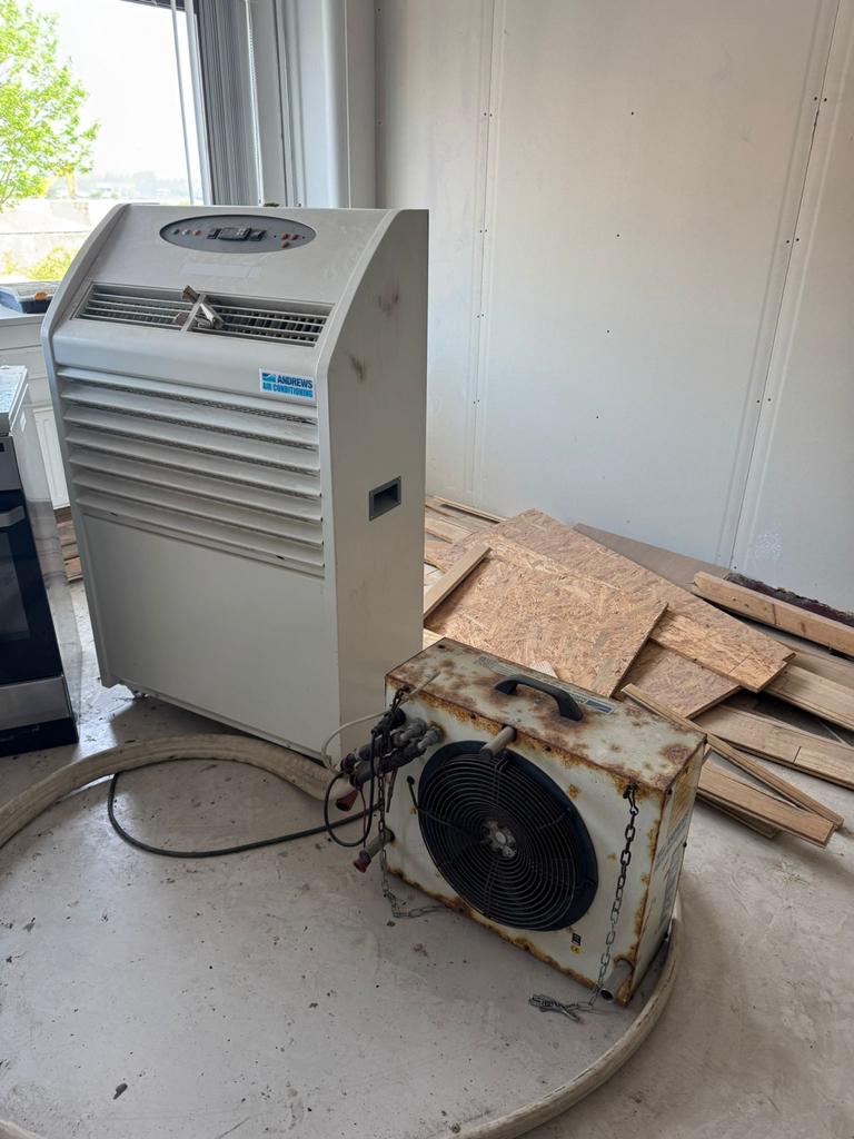 Andrews Air Conditioning Mobiele Airco met Externe Unit, Gebruikt, 3 snelheden of meer, Ophalen of Verzenden, Koelen en Ontvochtigen
