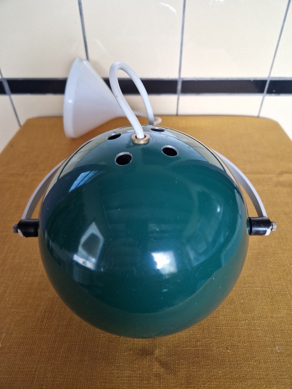 Vintage eyeball lamp jaren 70 Space age Gepo style, Ophalen of Verzenden, Gebruikt, Metaal, Minder dan 50 cm