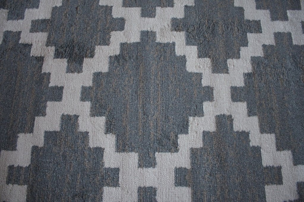 Mooi vloerkleed grijs creme ruit geometrisch trellis 190x290, Bruin, 150 tot 200 cm, Ophalen of Verzenden, Rechthoekig