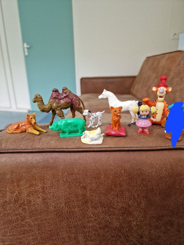 Vintage Speelfiguurtjes Mix – Disney, Mattel & Dieren, Ophalen of Verzenden, Gebruikt, Barbie