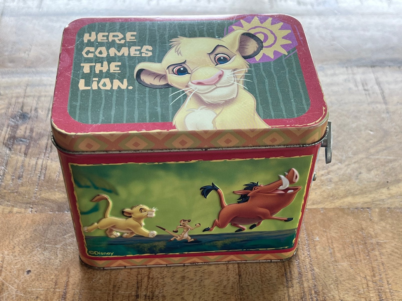 Disney Lion King Blik/Muziekdoosje, Ophalen of Verzenden, Zo goed als nieuw, Overige