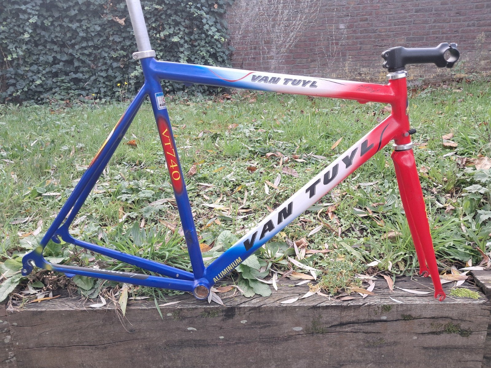 van tuyl vt740 frameset, Fietsen en Brommers, Fietsonderdelen, Gebruikt, Frame, Aluminium, Racefiets, Ophalen
