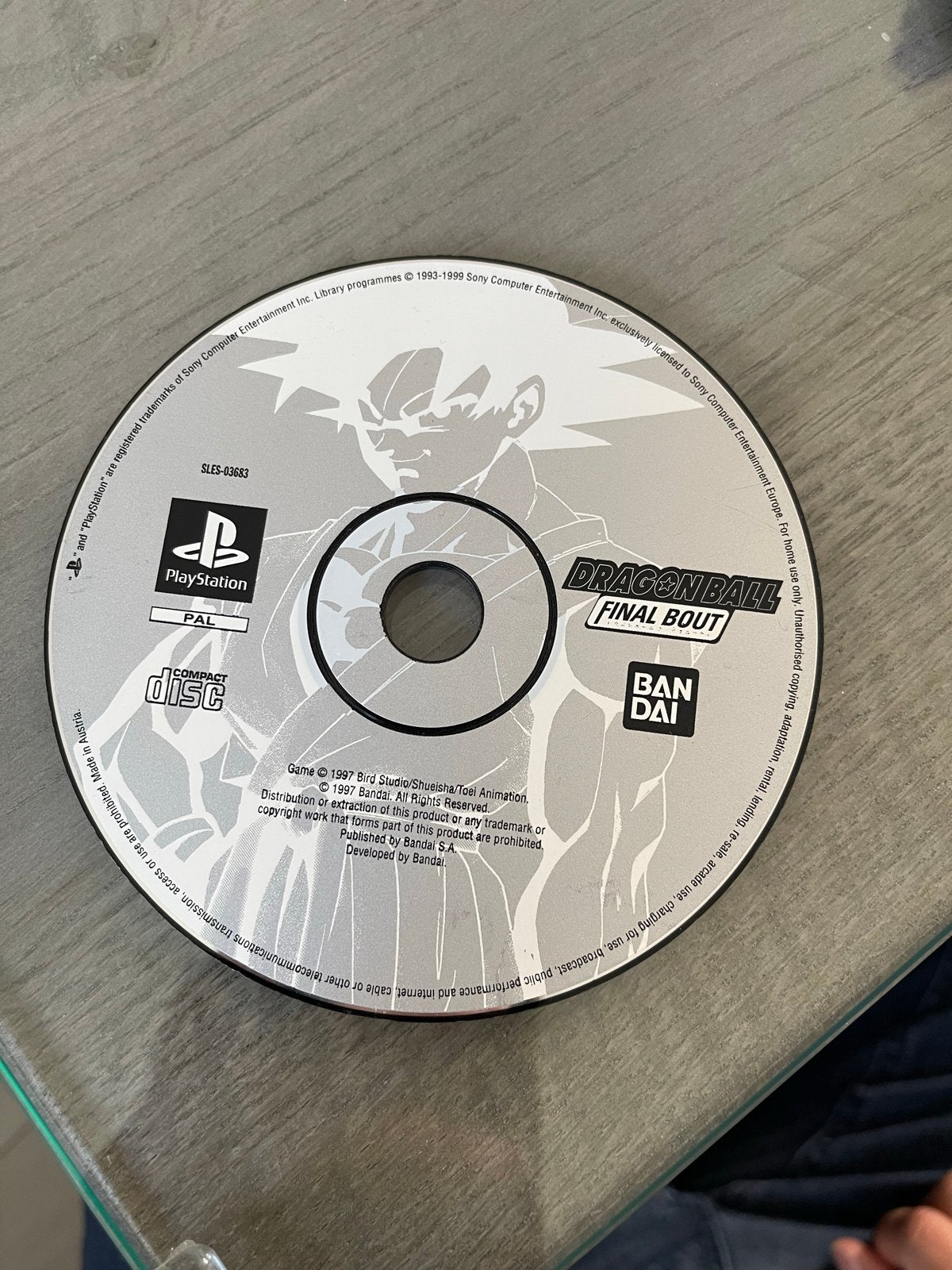 Dragon Ball Final Bout PS1 - Alleen Disc, Spelcomputers en Games, Games | Sony PlayStation 1, Ophalen, Gebruikt, Vechten, 2 spelers