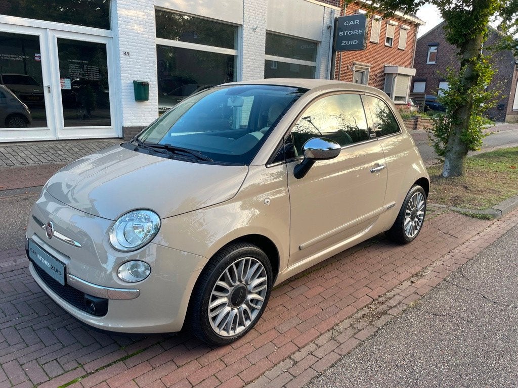 Fiat 500 C Cappuccino / Cult / Leder / Climate C, Auto's, 86 pk, Gebruikt, Leder, Bedrijf