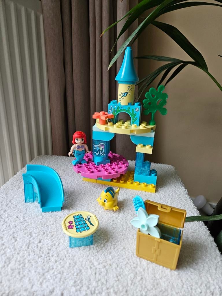 LEGO Duplo Disney Ariël's Onderwaterkasteel, Ophalen of Verzenden, Zo goed als nieuw, Overige merken