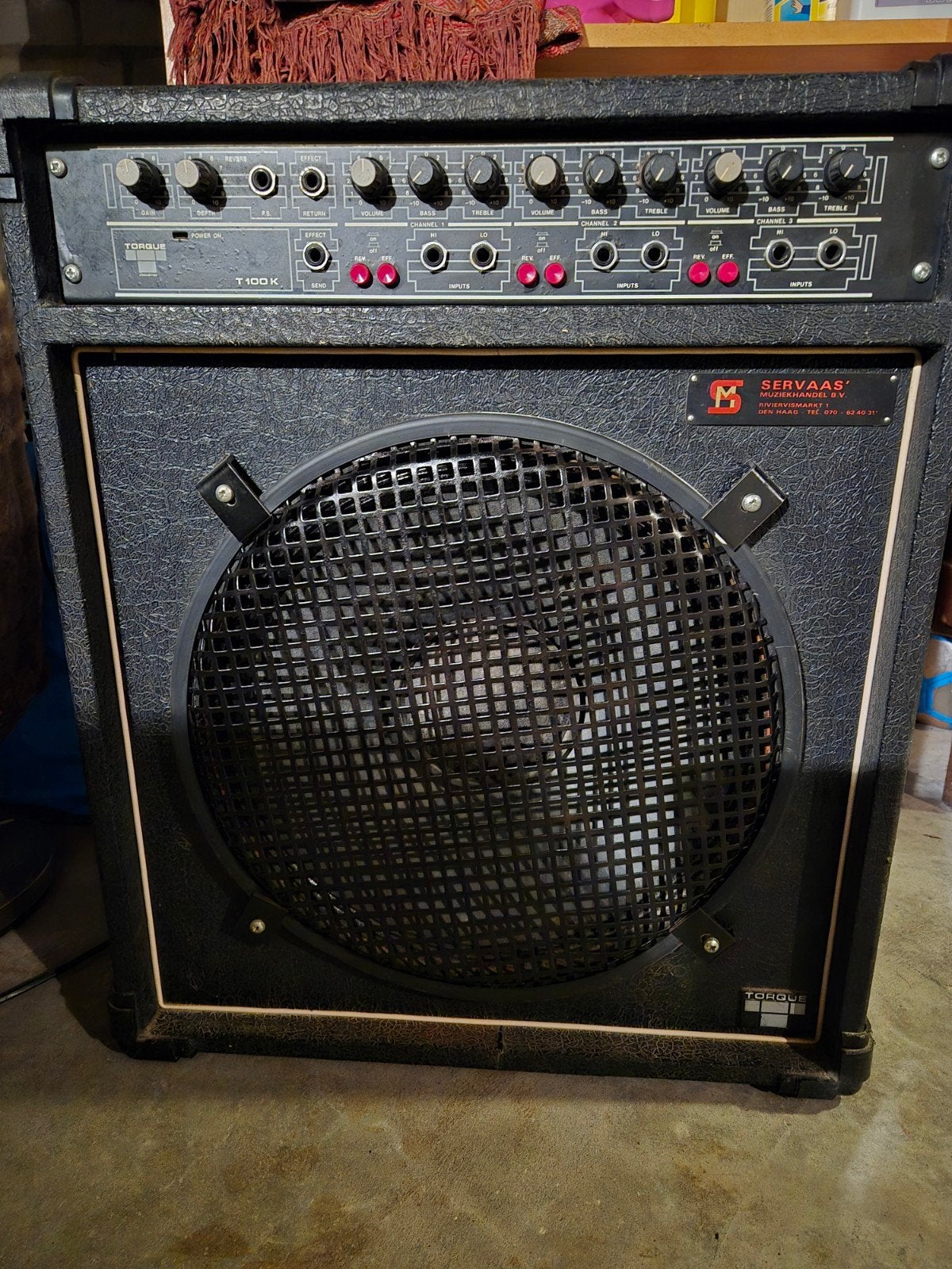 Torque T100K Gitaar/Basgitaar Versterker - Servaas, Ophalen, Gebruikt, Gitaar, 100 watt of meer