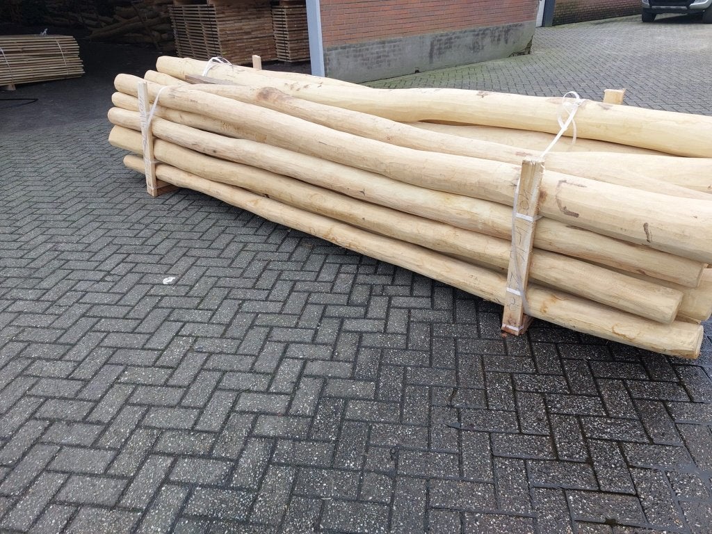 robinia spintvrij geschuurde palen, palen, hekwerk, poorten, Ophalen of Verzenden, Nieuw, 250 cm of meer, Palen