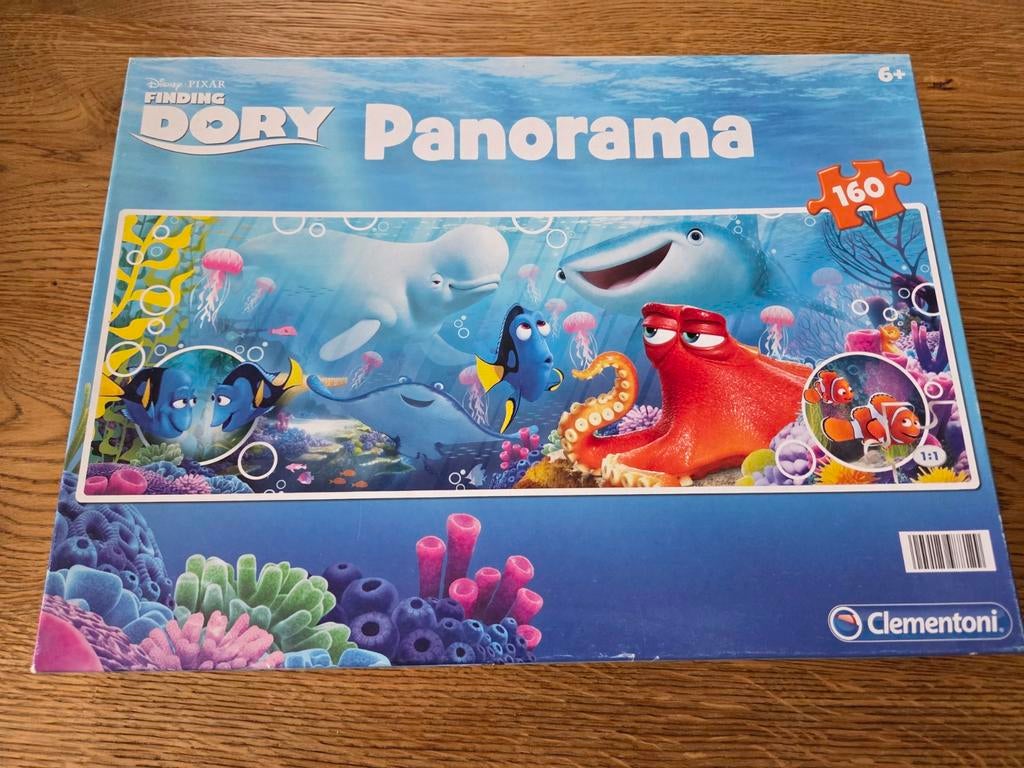 Puzzel finding dory panorama 160 stukjes, Ophalen of Verzenden, Meer dan 50 stukjes, Zo goed als nieuw, 6 jaar of ouder