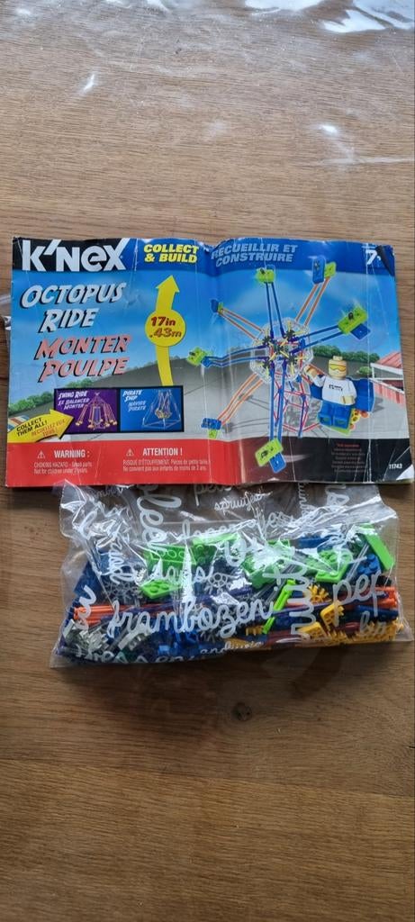 K'nex Octopus Ride, Ophalen, K'nex