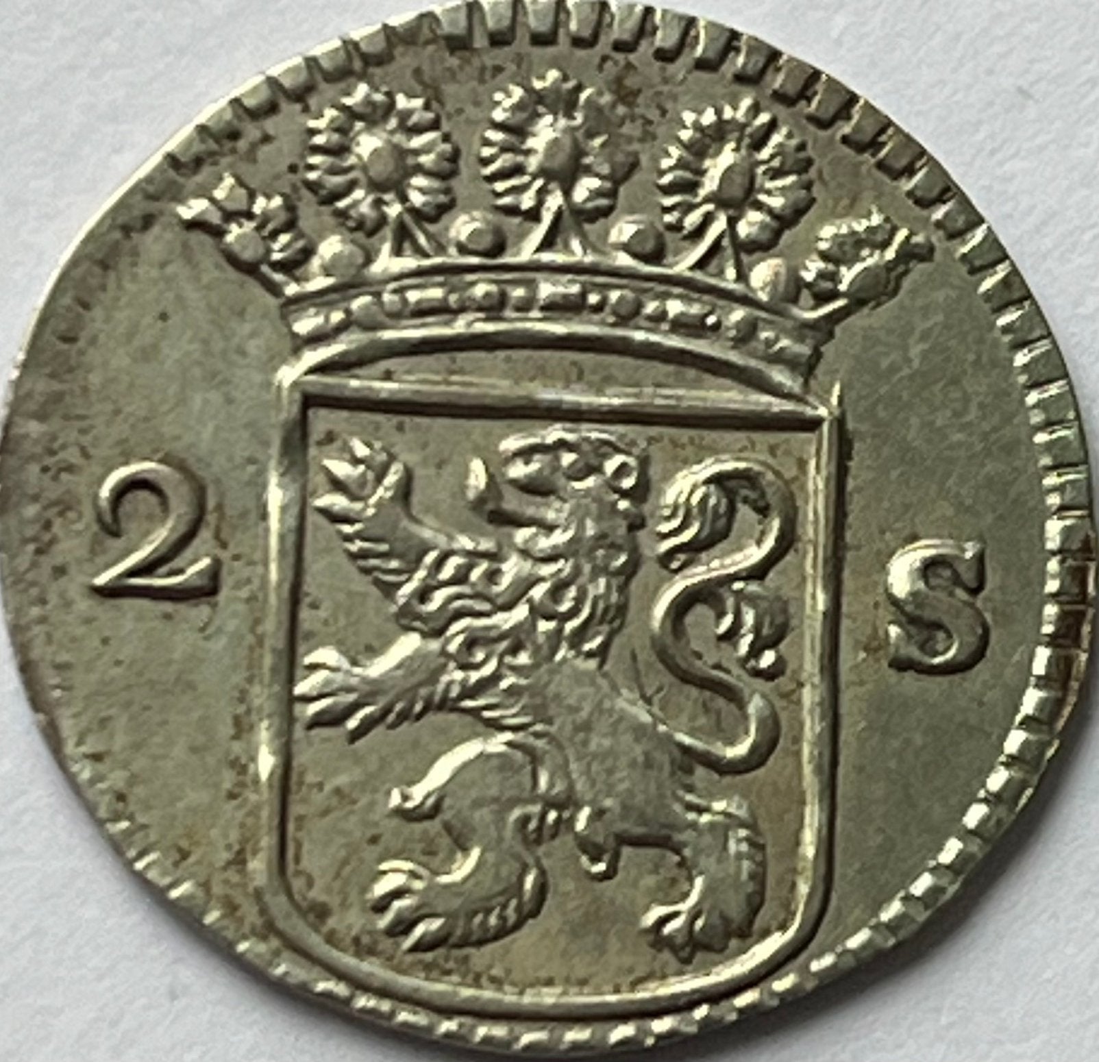 Holland mooie dubbele stuiver 1732, Vóór koninkrijk, Zilver, Losse munt, Overige waardes