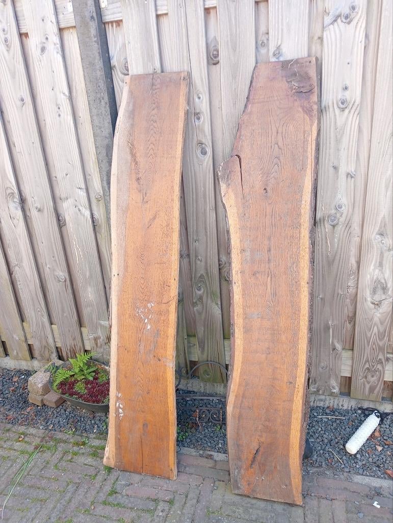 Boomstam planken - Uniek hout voor uw projecten, Ophalen, Gebruikt, 25 tot 50 mm, 200 tot 250 cm