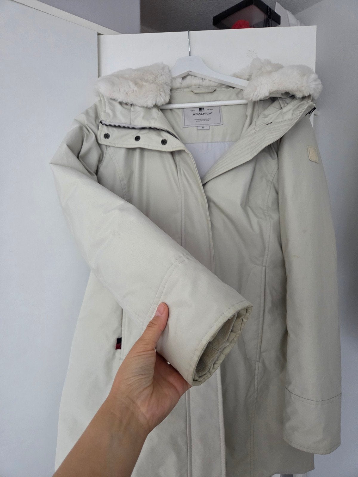 woolrich jas 100% origineel maat M, Ophalen of Verzenden, Zo goed als nieuw, Grijs