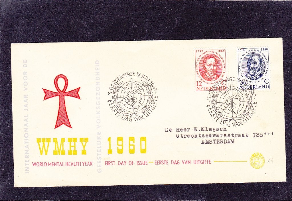 FDC E 44 WHMY 1960 (617), Verzenden, Beschreven, Nederland