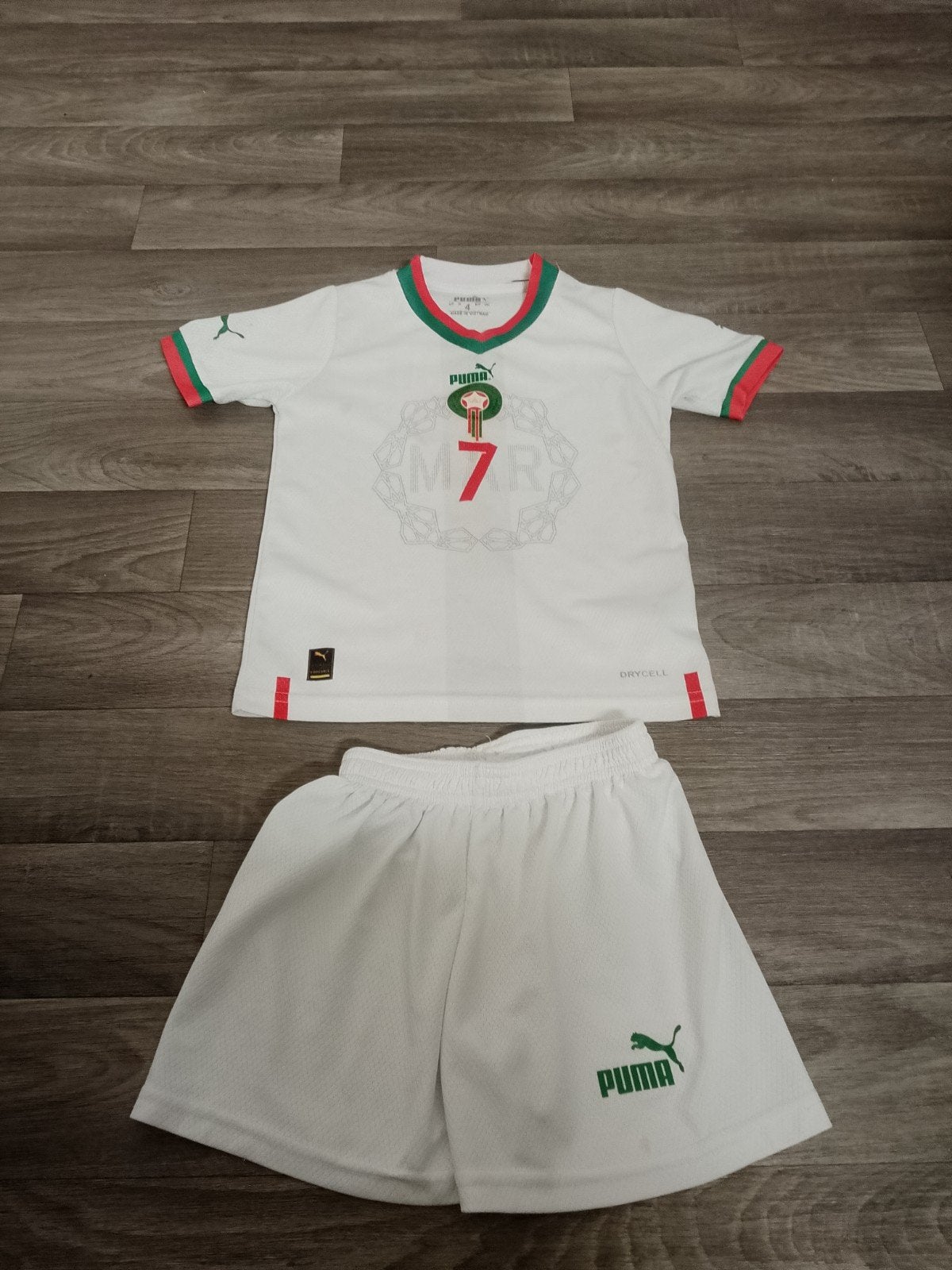 Marokko voetbalshirt maat 128 cm (Ziyech 7), Puma, Sport- of Zwemkleding, Ophalen of Verzenden, Zo goed als nieuw