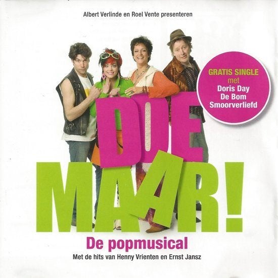 Doe Maar de popmusical - Doris Day, De Bom, Smoorverliefd, Met bonustracks, Ophalen of Verzenden, Zo goed als nieuw, Single