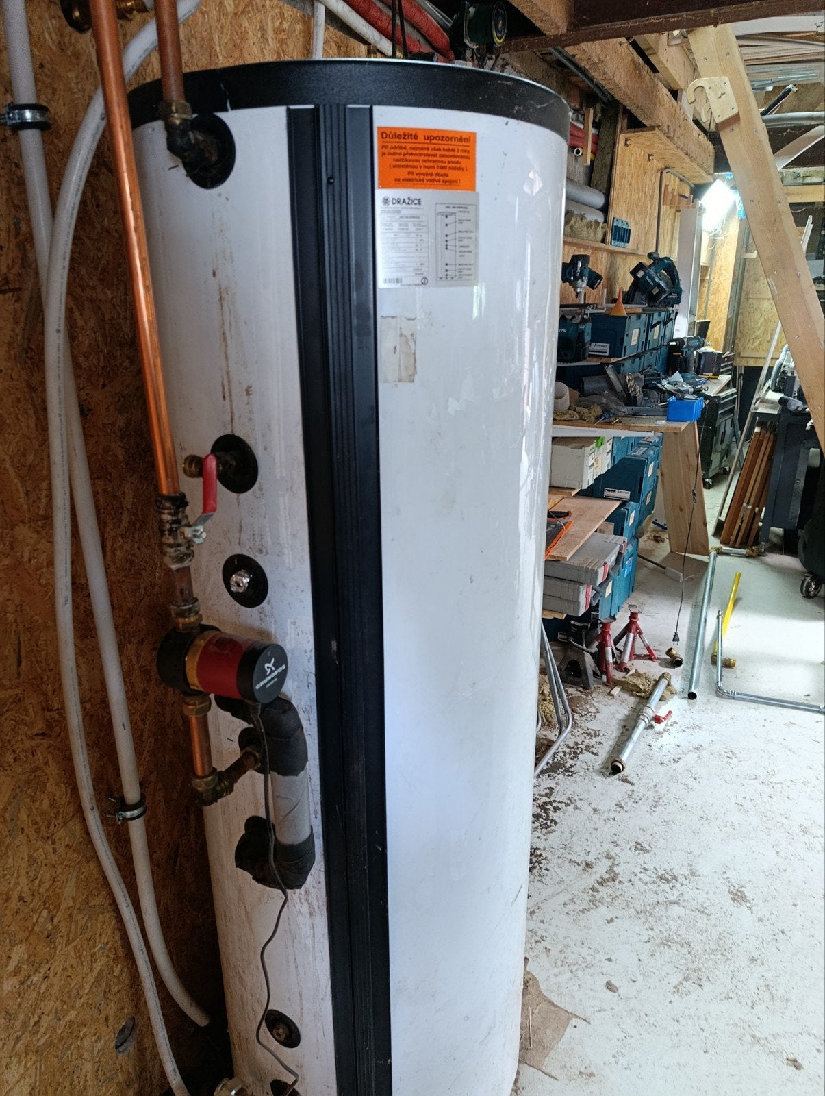 Boiler/buffervat met 2 spiralen 275L, Doe-het-zelf en Verbouw, Geisers en Boilers, Ophalen, Gebruikt, 100 liter of meer, Boiler