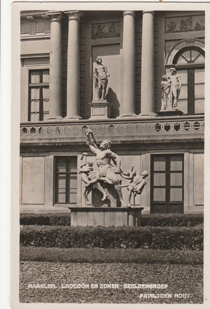 haarlem- beeldengroep paviljoen hout, Verzenden, Voor 1920, Noord-Holland