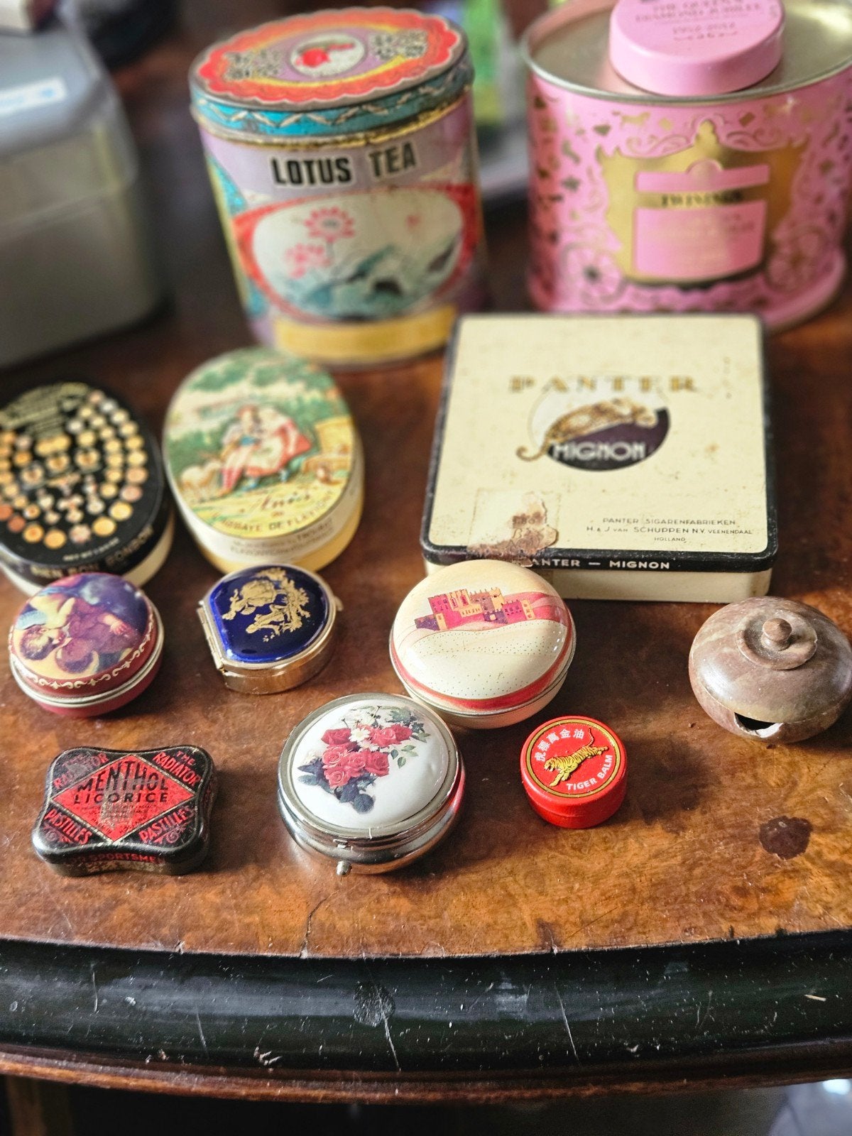 Diverse Vintage Blikjes en Pillendoosjes, Verzamelen, Gebruikt, Onbekend, Ophalen of Verzenden, Onbekend