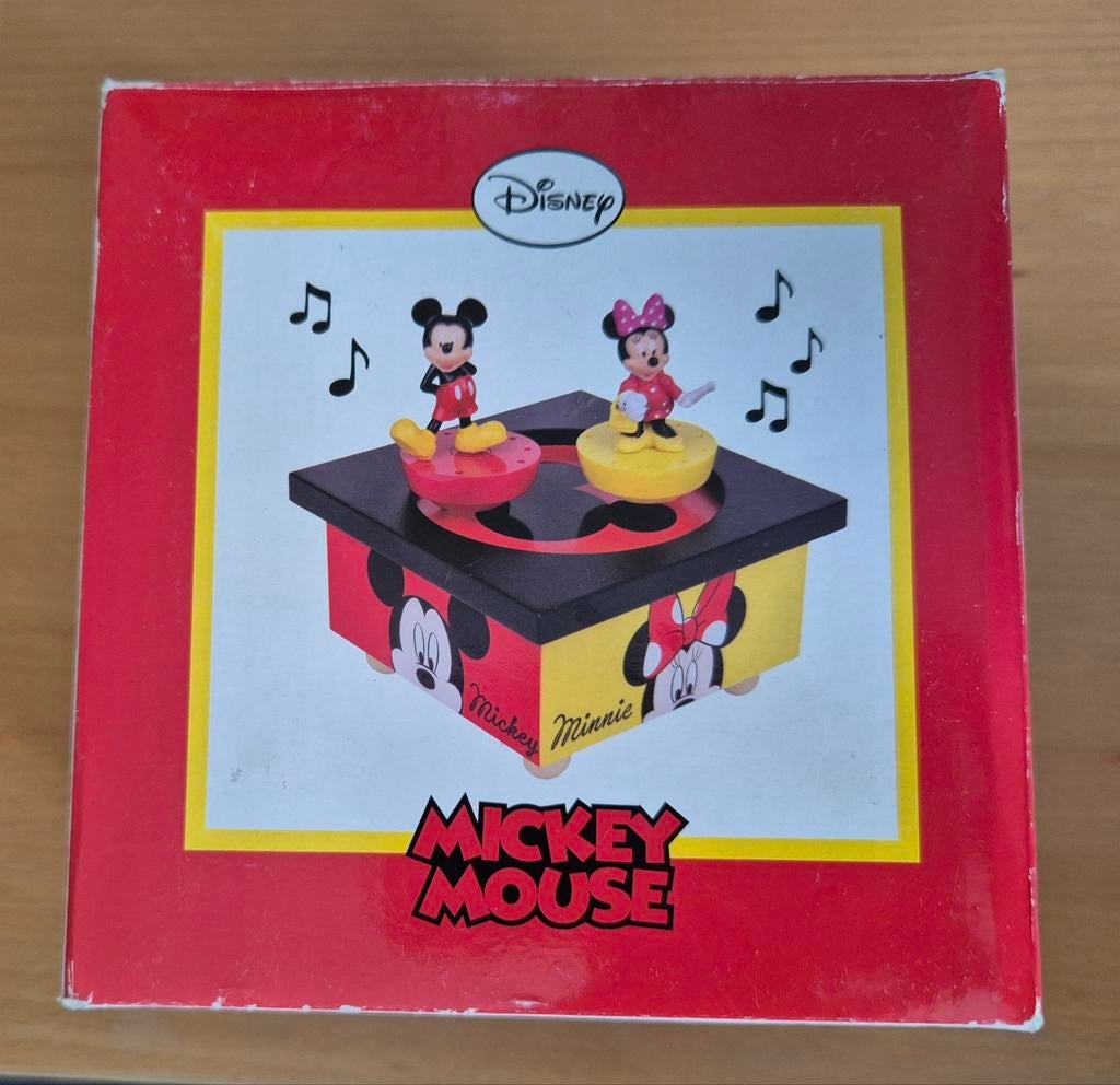 Speeldoos met Minnie Mouse als dansend figuurtje, Ophalen of Verzenden, Gebruikt