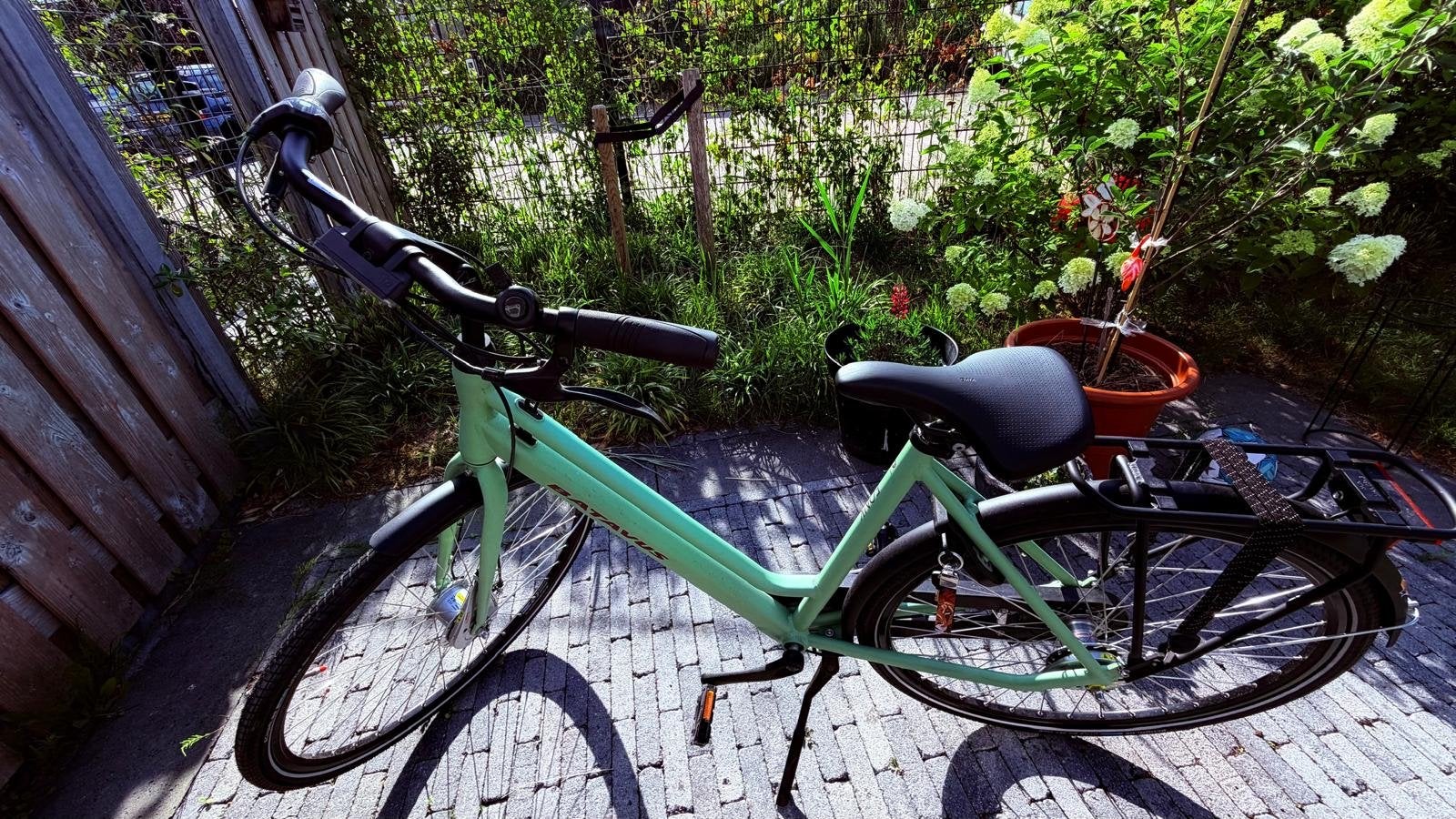 Batavus FONK DN 3 Groen - Zo goed als nieuw!, Fietsen en Brommers, Fietsen | Dames | Damesfietsen, 53 tot 56 cm, Ophalen, Zo goed als nieuw