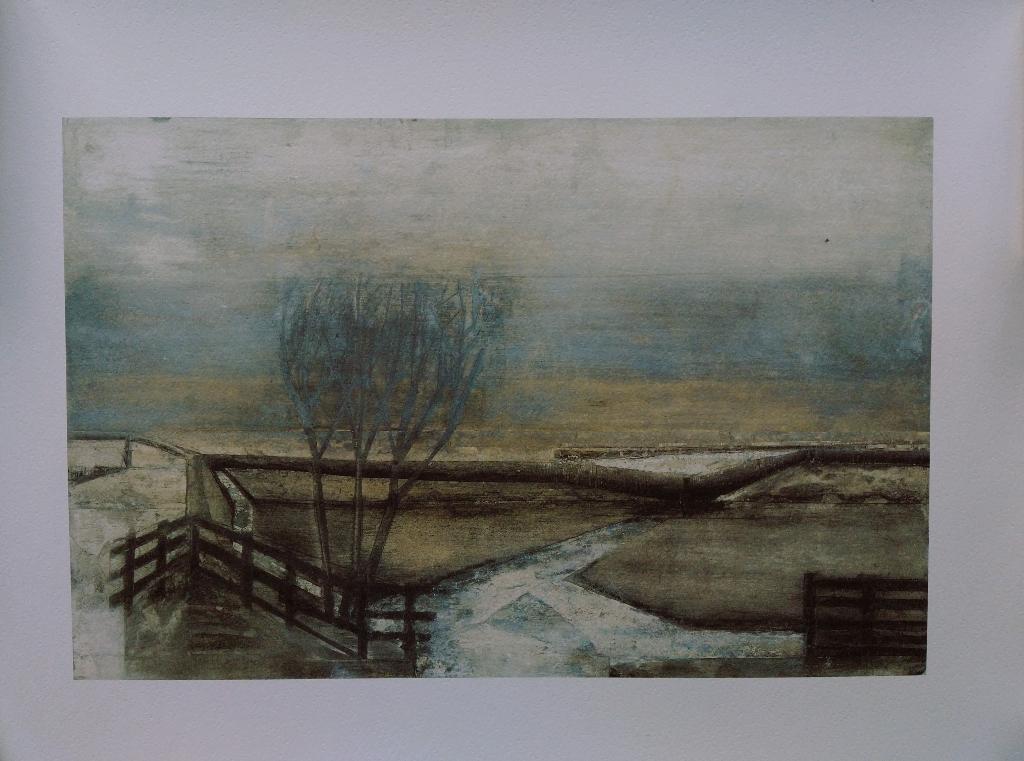Sjoerd de Vries Litho Grafisch Offset proefdruk, Antiek en Kunst, Ophalen of Verzenden