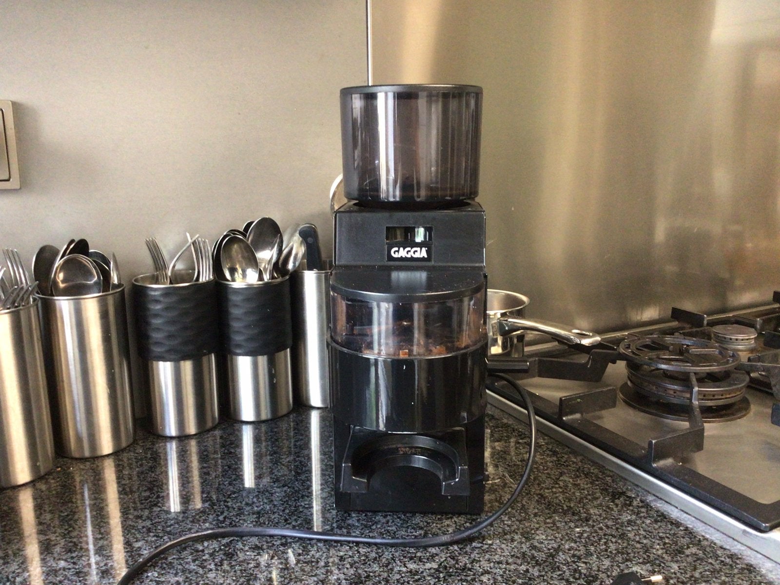 Gaggia MDG koffiemolen, Ophalen, Zo goed als nieuw, Espresso apparaat, Gemalen koffie