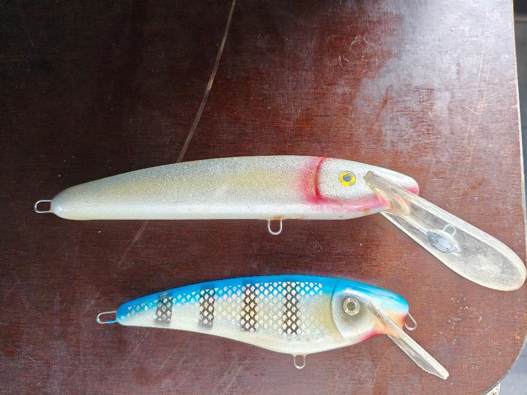 Slammer 5" Shad 7" Deep Minnow snoek trollen pluggen, Ophalen, Gebruikt, Overige typen