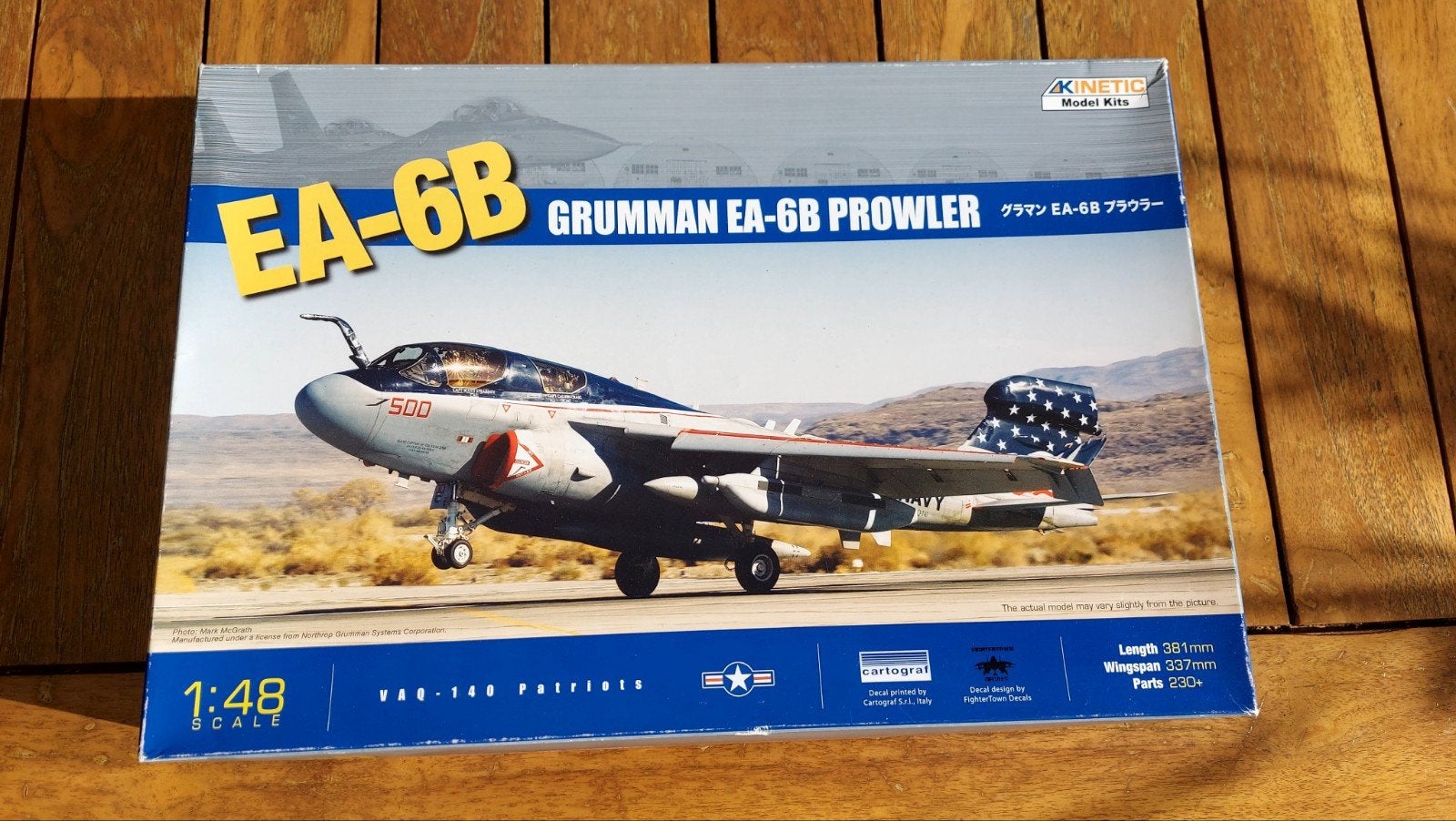 Kinetic 1/48 Grumman EA-6B Prowler special paint, kit K48022, Hobby en Vrije tijd, Overige merken, 1:72 tot 1:144, Ophalen of Verzenden
