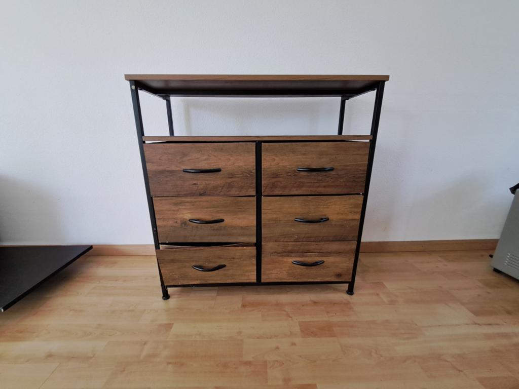 Kastje met 6 lades, Huis en Inrichting, Ophalen, Gebruikt, 50 tot 100 cm, 3 of 4 laden