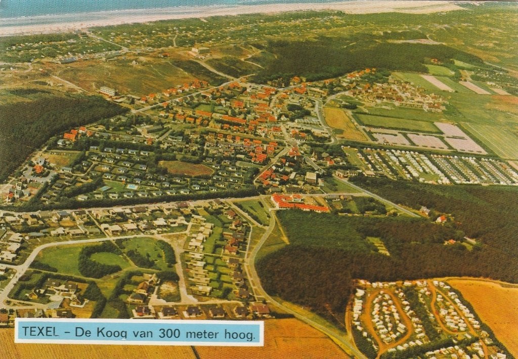 DE KOOG Panorama Luchtfoto, Verzenden, 1960 tot 1980, Ongelopen, Waddeneilanden