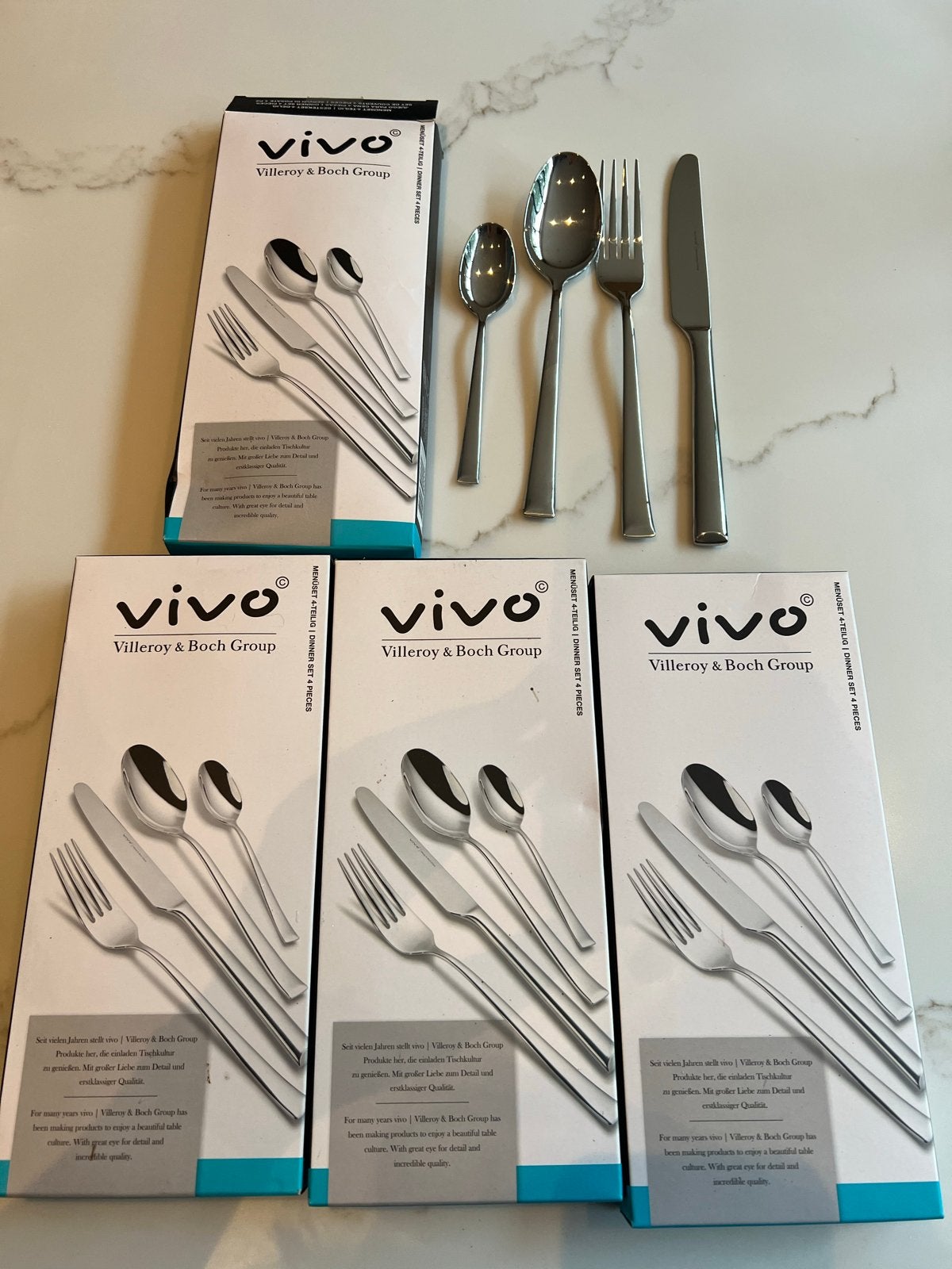 Vivo Villeroy & Boch Bestekset 16 delig, Huis en Inrichting, Keuken | Bestek, Villeroy & Boch, Bestekset, Overige typen, Nieuw