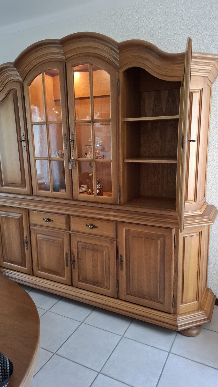 complete inrichting, tafels + stoelen, kast, bank en stoelen, Ophalen, Eikenhout, 50 tot 100 cm, 150 tot 200 cm