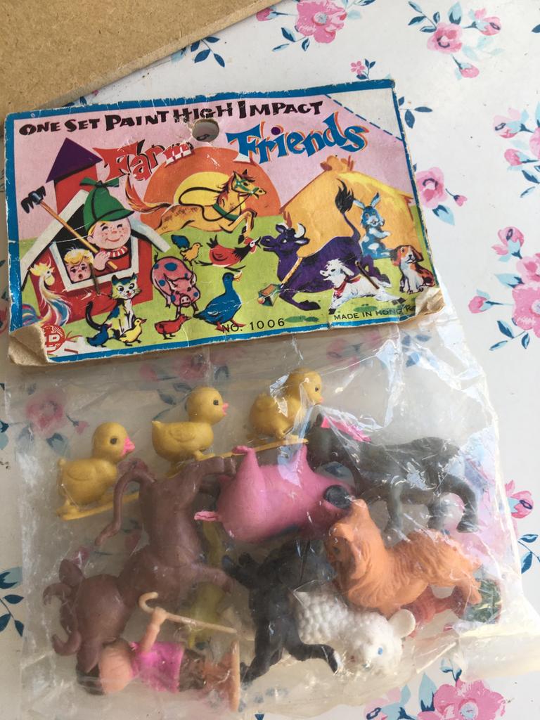 Vintage boerderij diertjes in verpakking/gemerkt., Verzamelen, Poppetjes en Figuurtjes, Ophalen of Verzenden, Nieuw