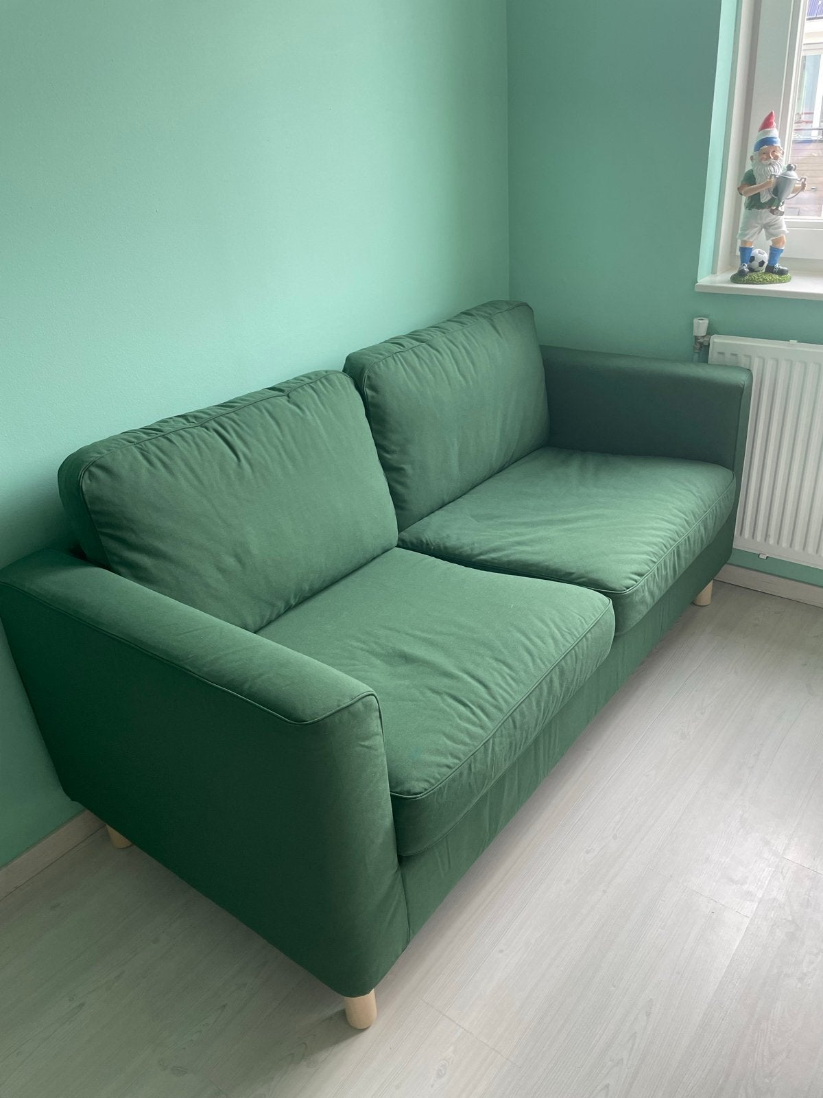 Ikea bank in goede staat - Groen, Huis en Inrichting, Ophalen, 150 tot 200 cm, Tweepersoons, 75 tot 100 cm