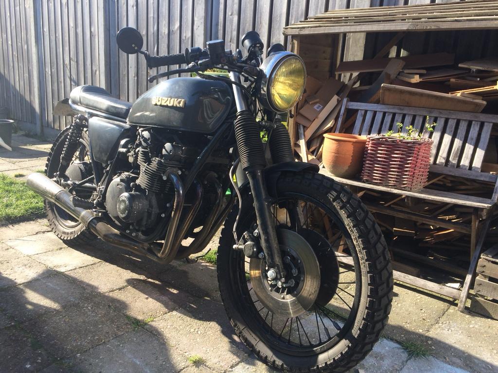 Unieke Suzuki GS550 Café Racer Scrambler, Motoren, Motoren | Suzuki, 4 cilinders, Gebruikt, Particulier, Overig