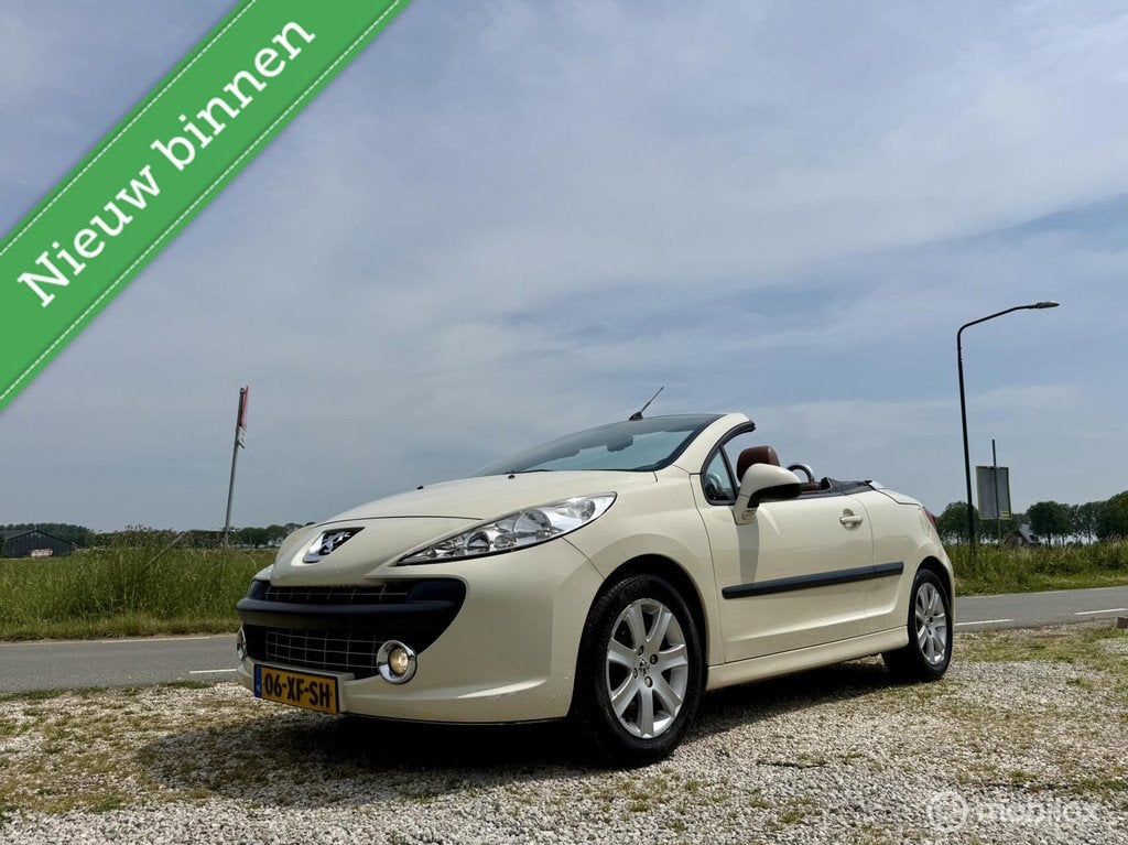 Peugeot 207 CC 1.6 VTi Première, BJ 2007, Leer Nette Staat, Auto's, Voorwielaandrijving, 15 km/l, Gebruikt, 4 cilinders