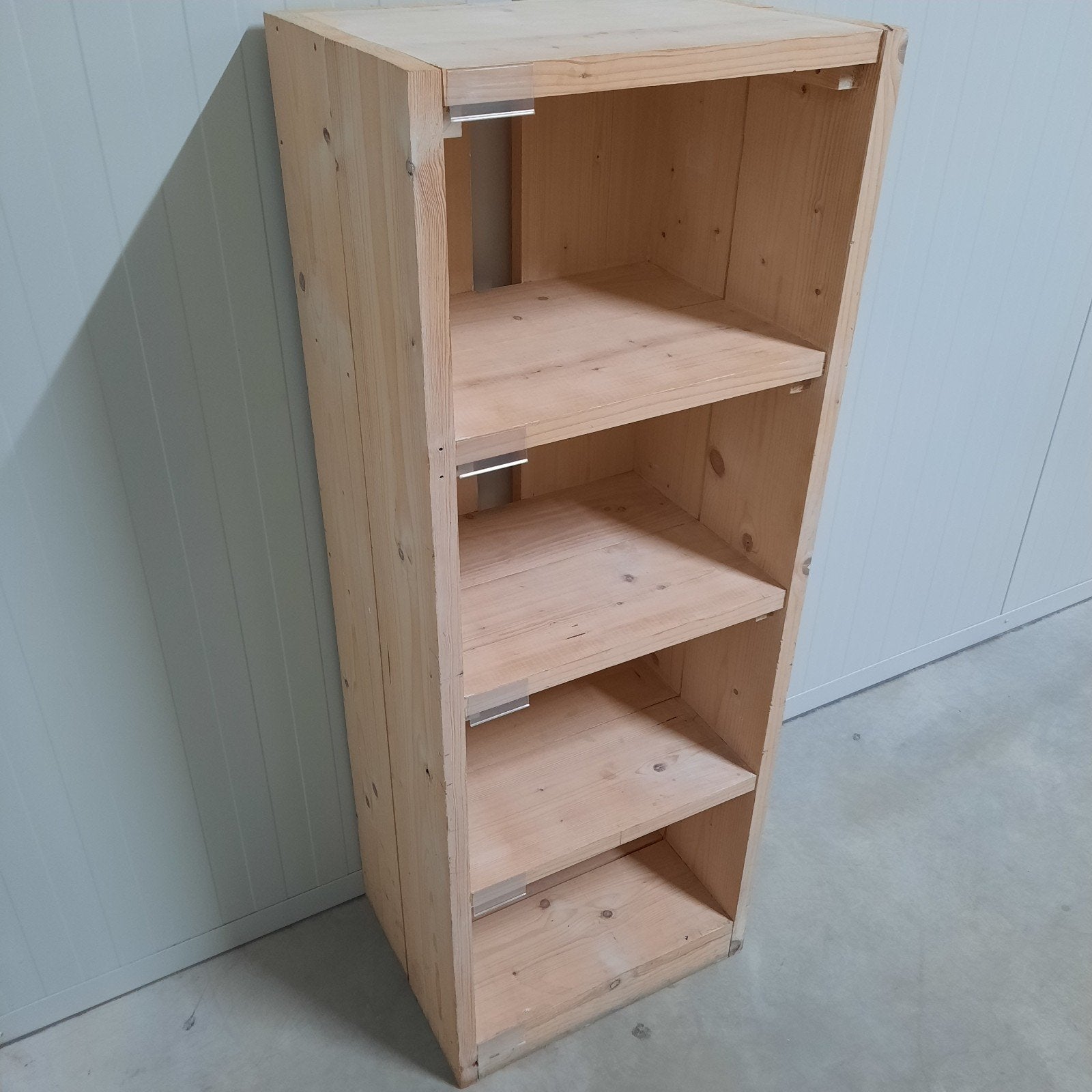 Steigerhouten meubel/kast 39 x 51 x 136, Ophalen, Met plank(en), 100 tot 150 cm, 50 tot 100 cm