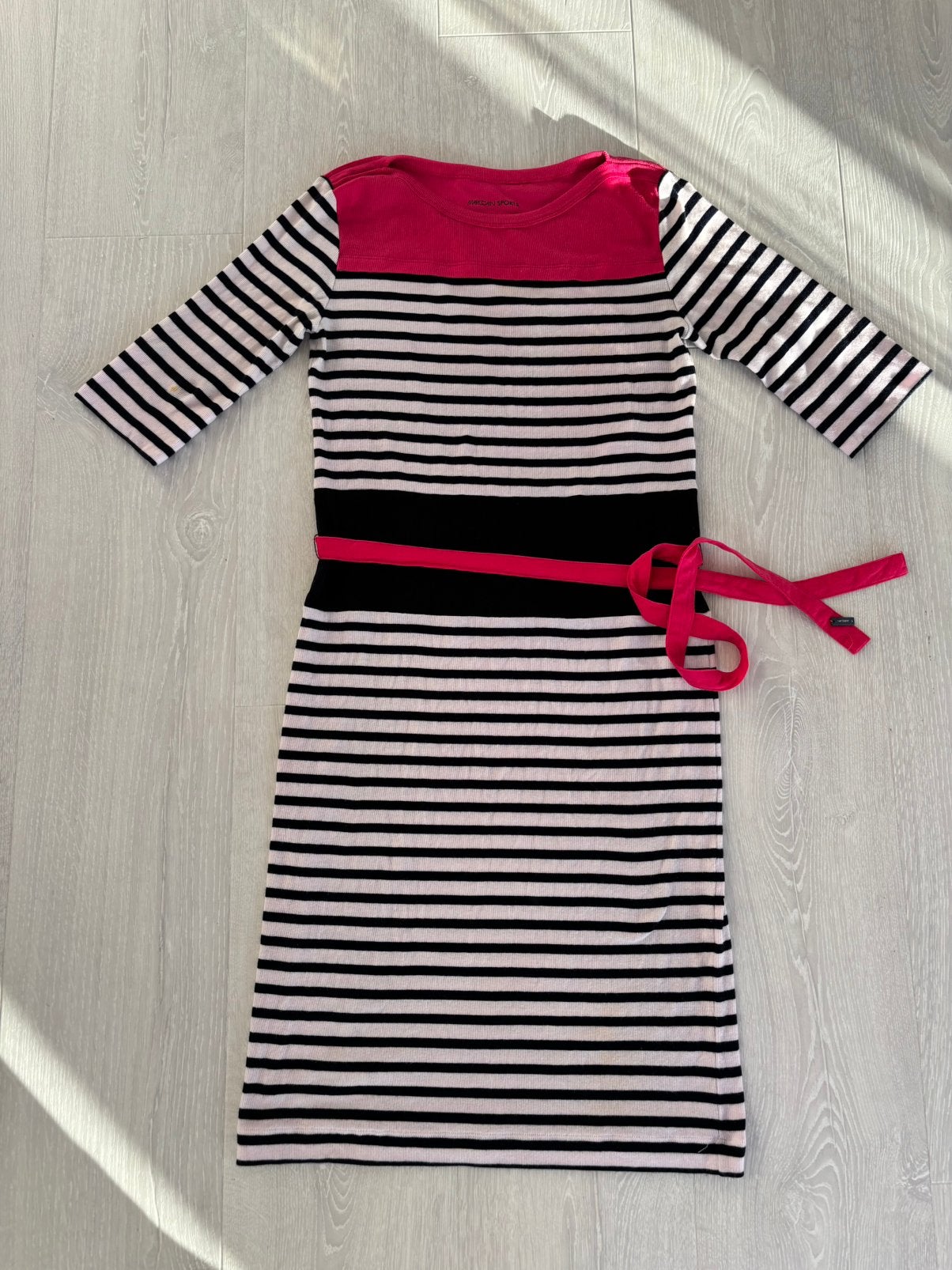 MarcCain gestreept jurkje N3, Kleding | Dames, Maat 38/40 (M), Ophalen of Verzenden, Zo goed als nieuw, Roze