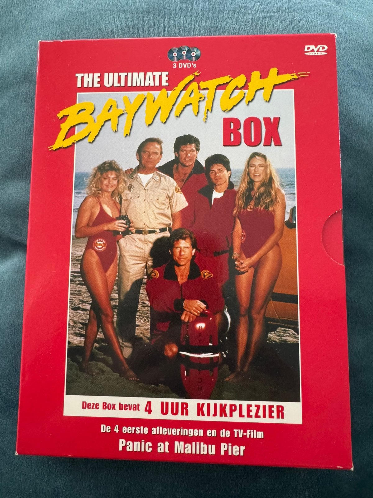 Baywatch 3 dvd’s box in goede staat 4 uur kijkplezier, Ophalen of Verzenden, Zo goed als nieuw