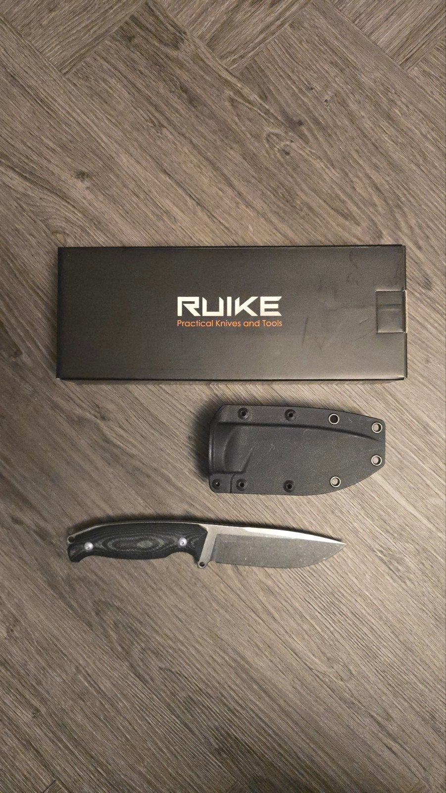 Ruike F118-G Jachtmes met Kydex Schede, Ophalen of Verzenden, Zo goed als nieuw