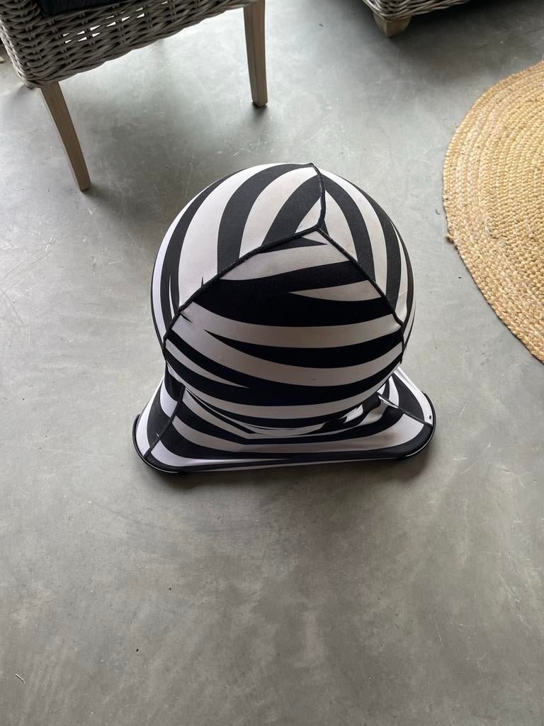 Opblaasbare kinder poef / hocker zebra print, Minder dan 50 cm, Gebruikt, Rond, Ophalen of Verzenden