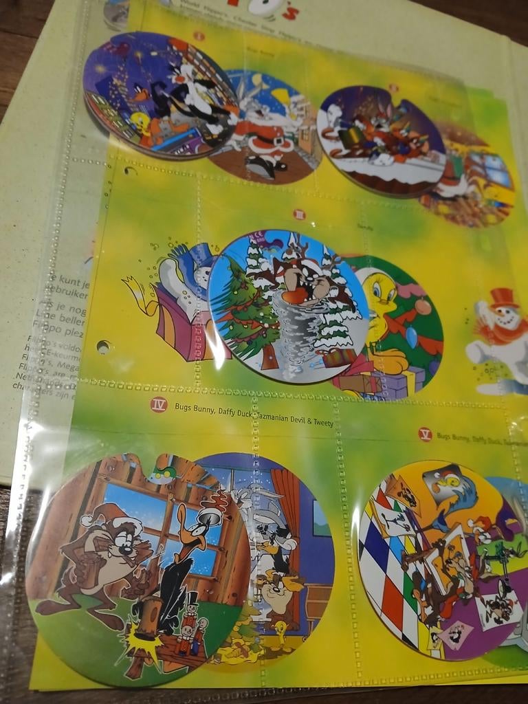 Kerst Flippo's - Looney Tunes Collectie, Ophalen of Verzenden, Kerstflippo's, Verzameling, Met verzamelmap(pen)