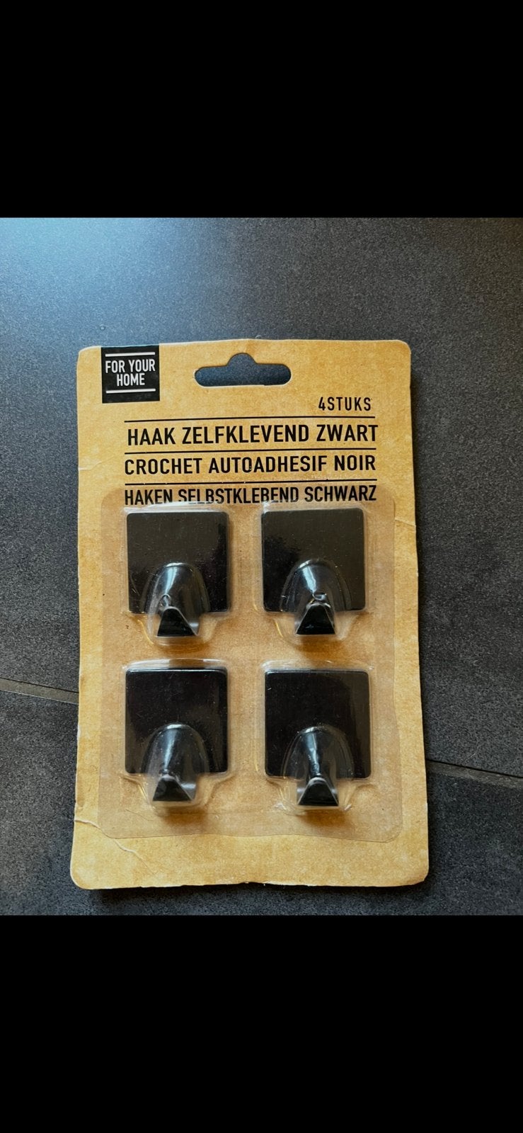Haak zelfklevend zwart van xenos, Doe-het-zelf en Verbouw, Ophalen of Verzenden, Zo goed als nieuw, Overige typen