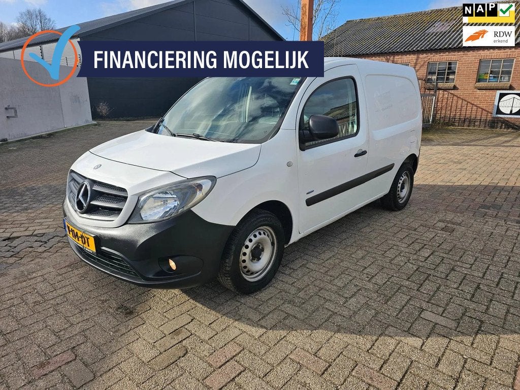 Mercedes-Benz Citan 108 CDI BlueEFF,Apk,Nap,Airco (bj 2017), Auto's, Stof, Gebruikt, Wit, Bedrijf