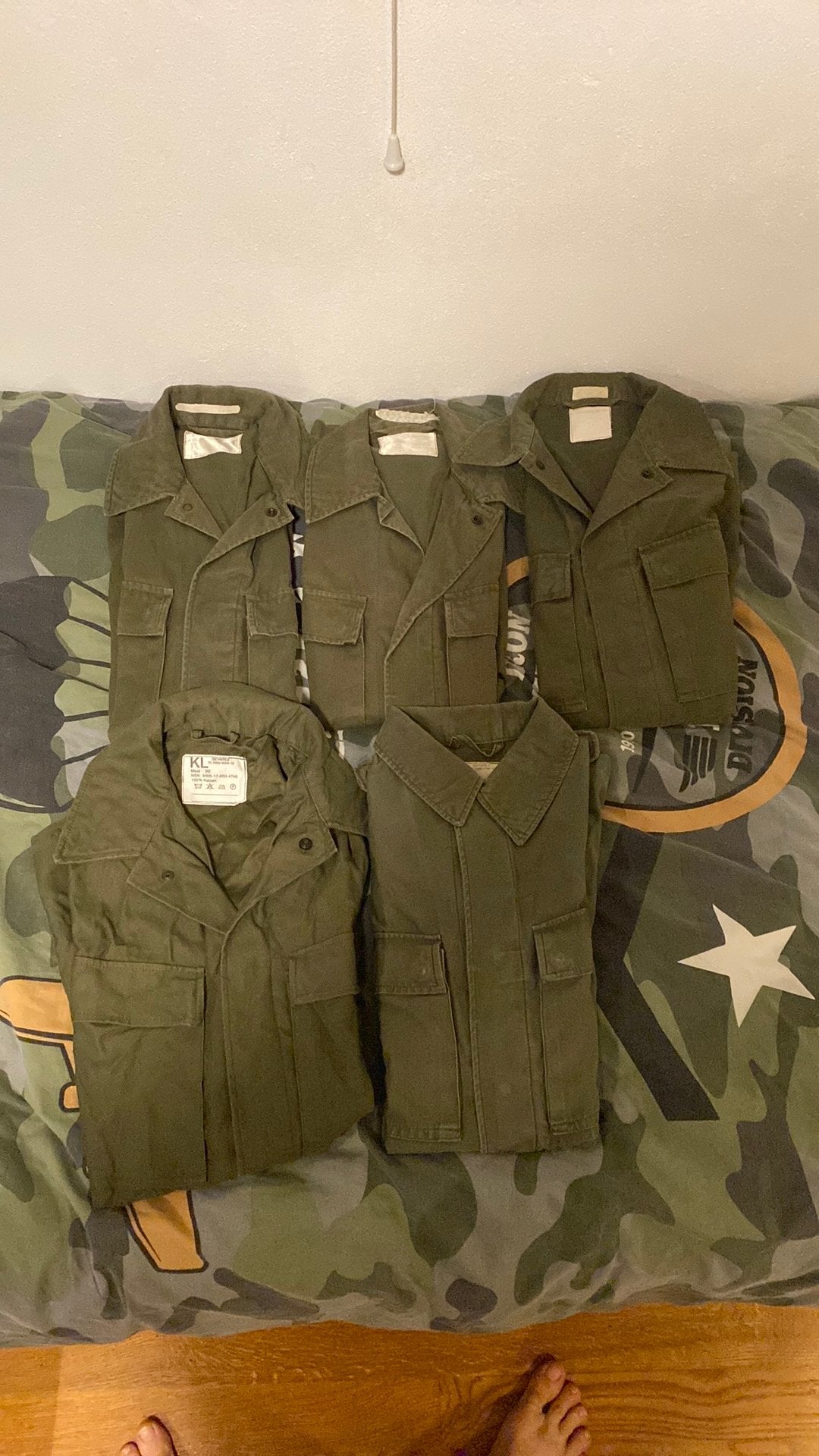 5x KL M78 veldblousen, Verzamelen, Ophalen of Verzenden, Landmacht, Nederland, Kleding of Schoenen