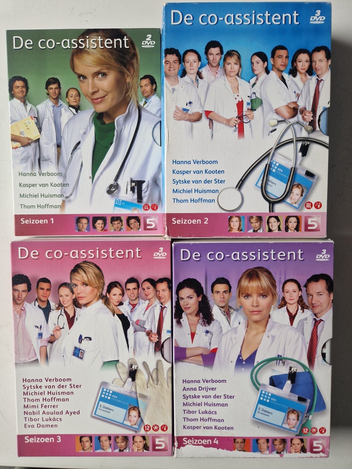 De Co-assistent Seizoen 1-4 DVD Boxset, Gebruikt, Nederlands, Drama, Seizoen 1