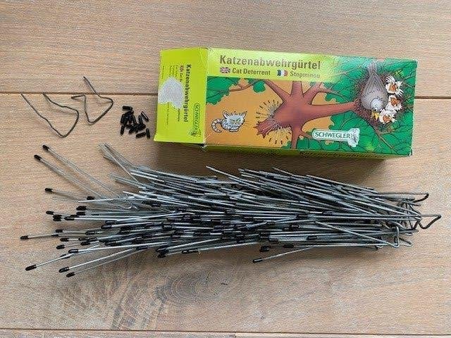 Kattenafweergordel, tegen in bomen klimmen van katten, Ophalen, Gebruikt
