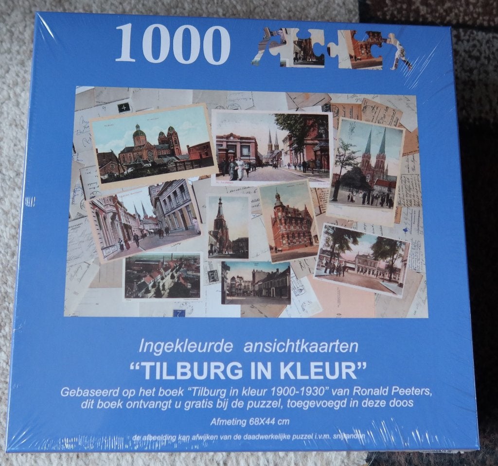 Legpuzzel Pix4Profs –1000 stukjes –Tilburg in kleur + boek, Ophalen of Verzenden, 500 t/m 1500 stukjes, Nieuw, Legpuzzel