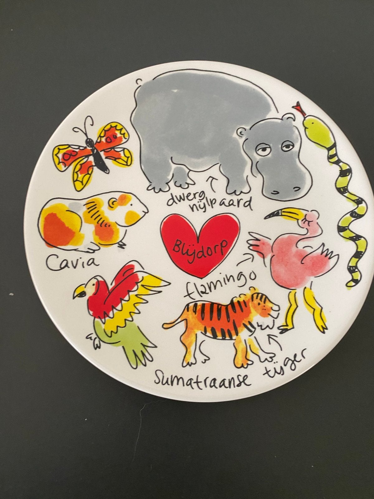 Blond Amsterdam Blijdorp Dieren gebaksbordje, Ophalen of Verzenden